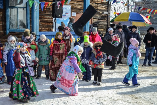 Празднование Масленицы в деревнях