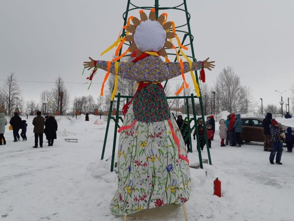 Чучело Масленицы в Егорьевске