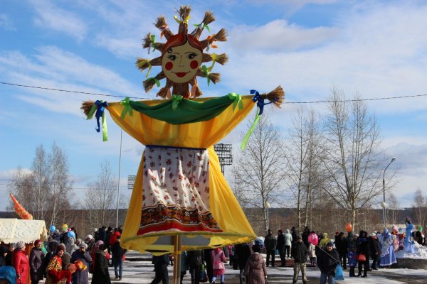 Персонаж Масленицы на празднике