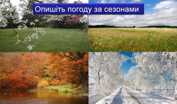 Красивая заставка сезоны погоды