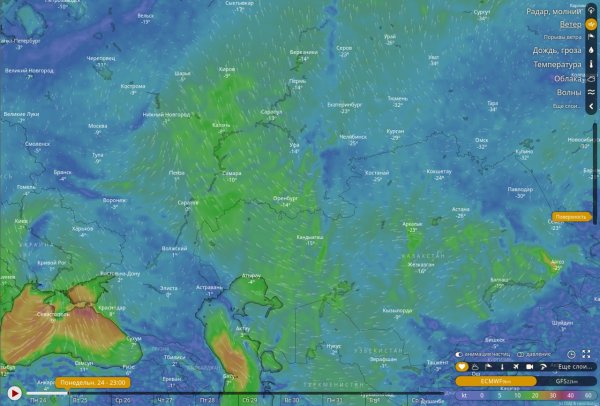Прогноз погоды карта