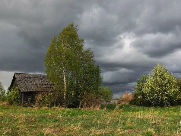 Гроза в деревне