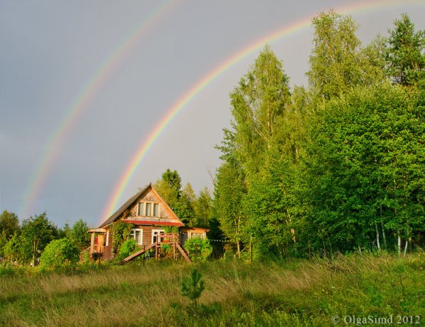 Радуга в деревне