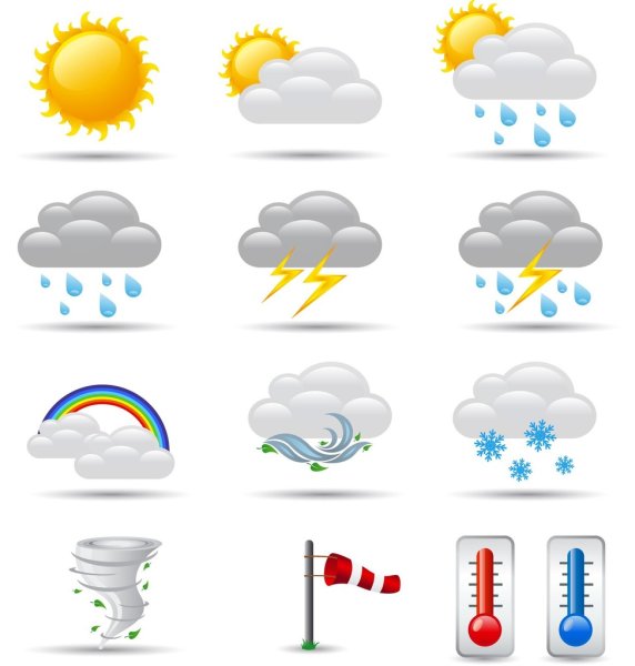 Погодные значки на айфоне