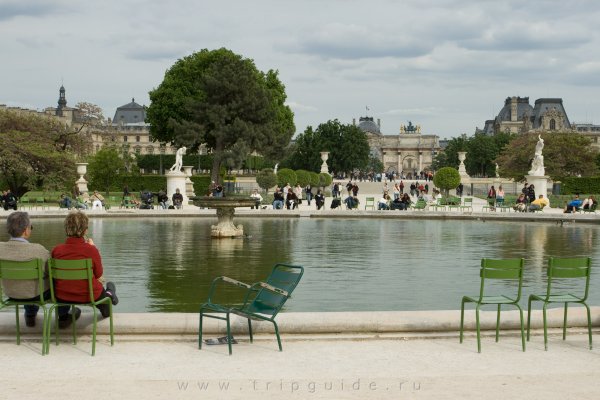 Сад Тюильри в Париже