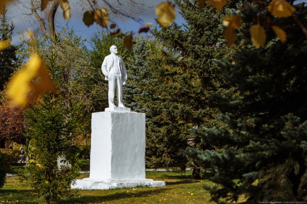 Памятник Ленину в загородном парке Самары