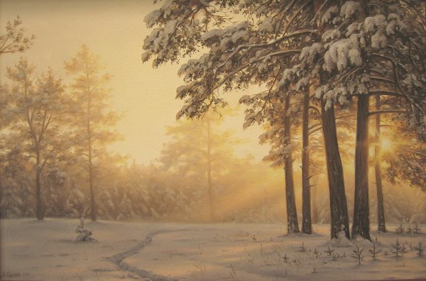 Художник Сычев Алексей Владимирович зима