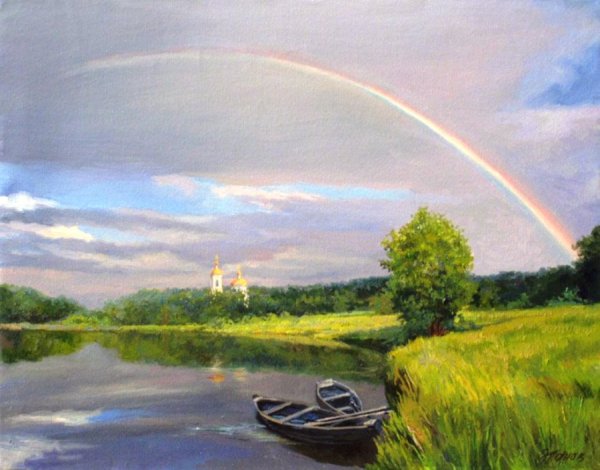 "Пейзаж с радугой" Роберт Данкансон