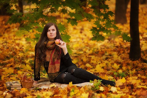 Осенние фотосессии на природе