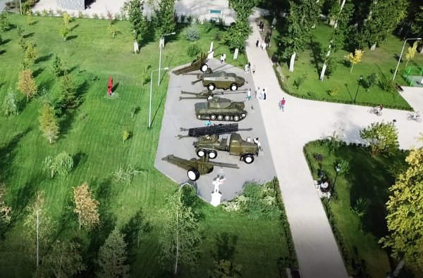 Парк Победы Нижний Новгород вид сверху