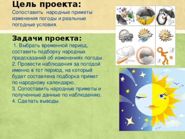 Проект на тему народные приметы
