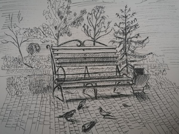 Лавка рисунок