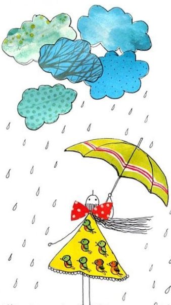 Нарисовать дождь