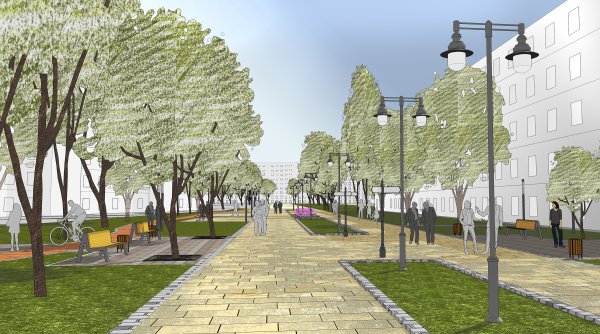 Бульвар Рокоссовского сквер