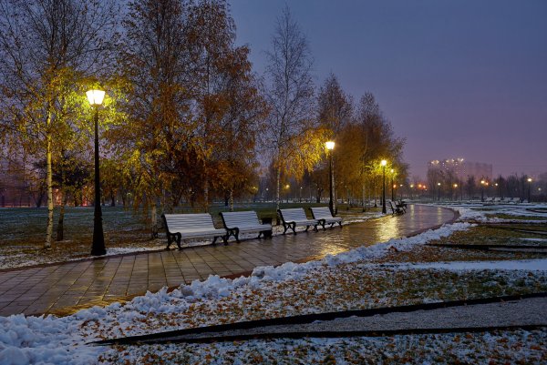 Поздняя осень в городе