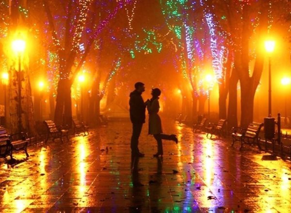 Вечерняя прогулка в парке