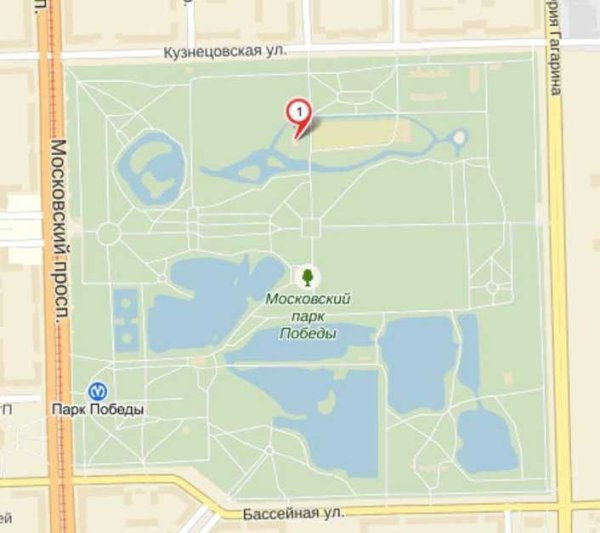 Московский парк Победы Санкт-Петербург схема парка
