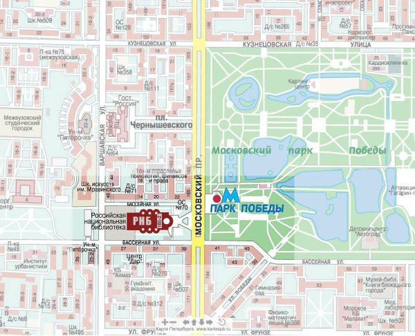 Московский парк Победы схема парка СПБ