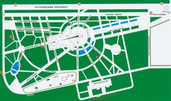 Поклонная гора схема план