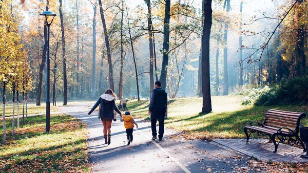 Гуляю один в парке