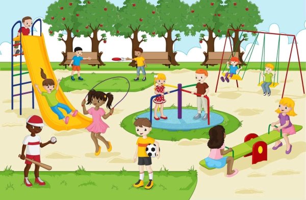 Парк в детском саду