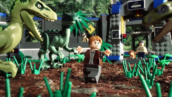 Лего мир Юрского периода клетка рапторов