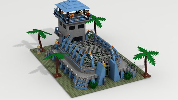 LEGO парк Юрского периода загон