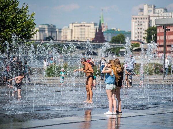 Москва лето жара