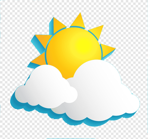 Солнышко с облаками
