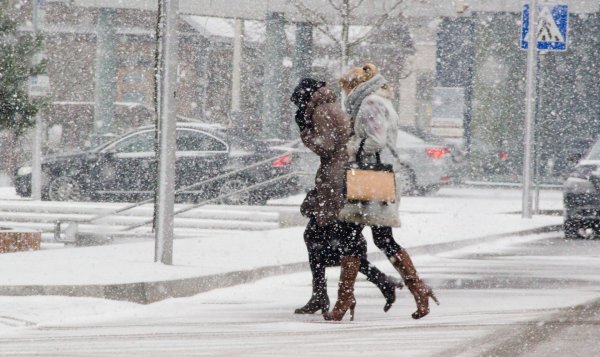 Сильный ветер зимой