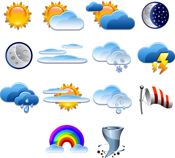 Погодные значки для детей