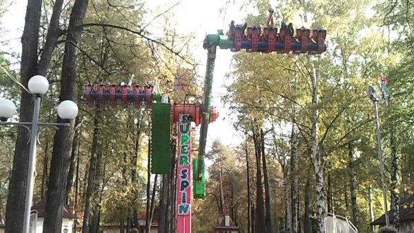 Аттракционы в парке Горького Пермь