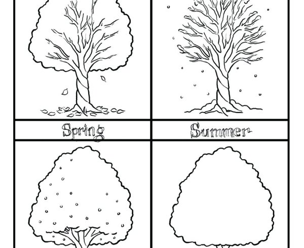 Сезоны года раскраска для малышей