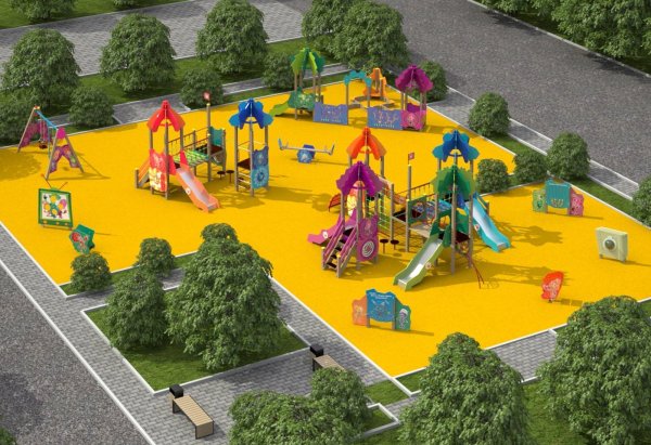 Визуализация детской площадки