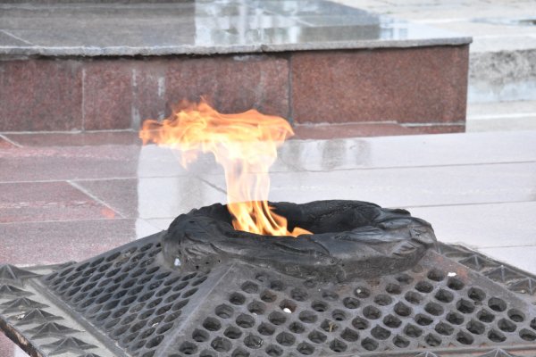 Вечный огонь в парке Победы Москва