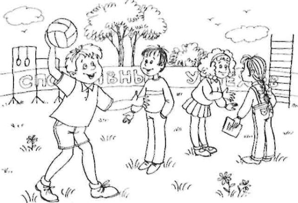 Улица раскраска для детей