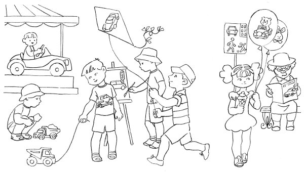 Парки раскраска для детей