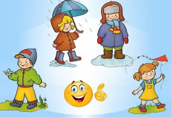 Одежда по временам года для детей