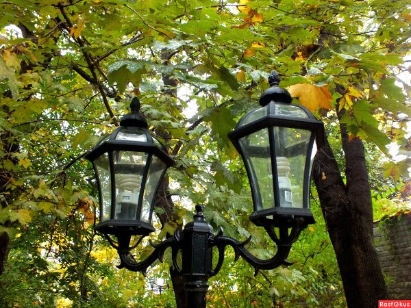 Фонари в парке