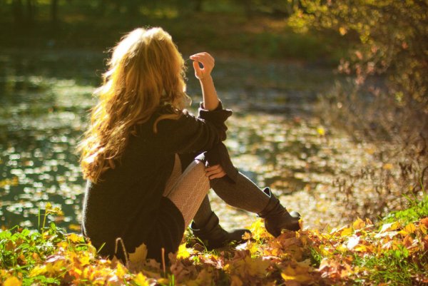 Блондинка осень