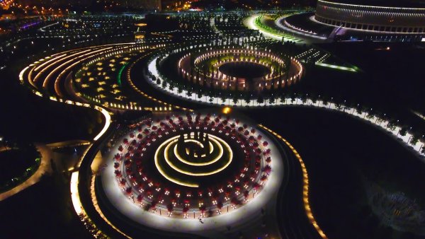 Парк Галицкого в Краснодаре сверху