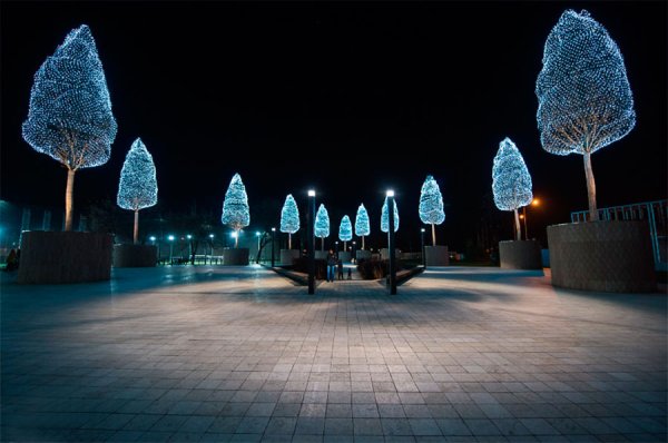 Зимний парк Галицкого в Краснодаре