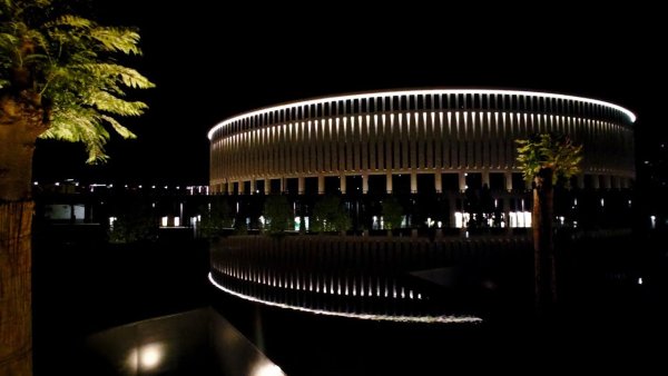 Ночной парк Галицкого в Краснодаре