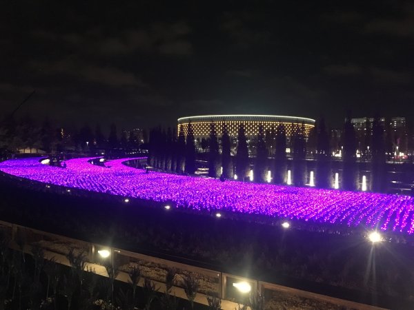 Парк Галицкого в Краснодаре вечером