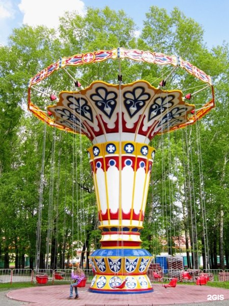 Карусели в Новокузнецке парк Гагарина