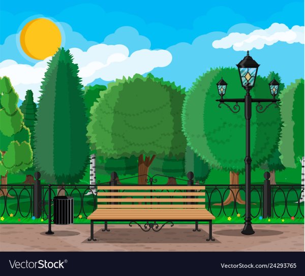 Мультяшный сквер в городе