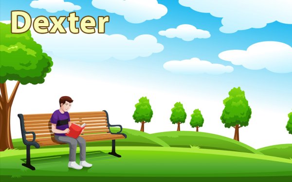 Человек на скамейке вектор