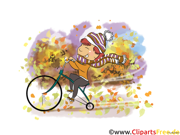 Кататься на велосипеде осенью