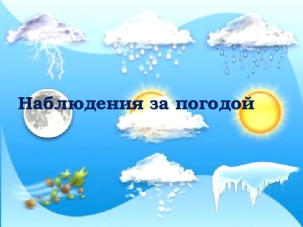 Наблюдение за погодой