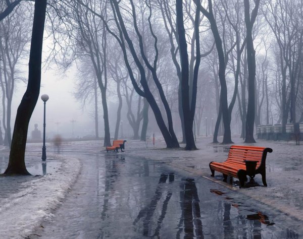 Дождь зимой